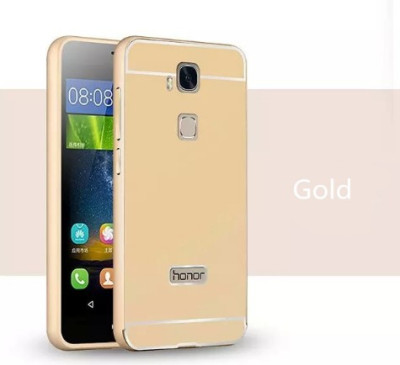 Други Бъмпъри за телефони Луксозен алуминиев бъмпър с огледален гръб за Huawei Honor 5x златист